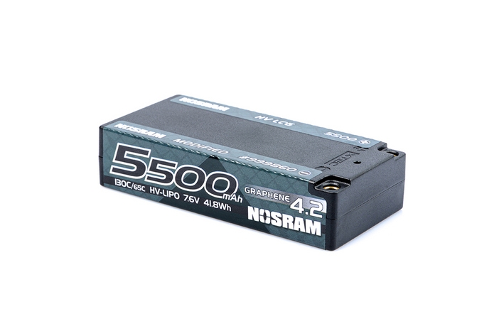 HV Ultra LCG Modified Shorty GRAPHENE-4.2 5500mAh Hardcase aku - 7.6V LiPo - 130C/65C