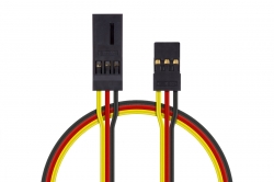 4603 S predlžovací kábel 150mm JR plochý silný, pozlátené kontakty (PVC) 1HI7591