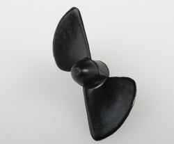 Závodná lodná skrutka 2listá, pravá, stúpanie 40 mm, priemer 47,5 mm, M4