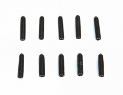 Koncové čiapočky na vypínače, čierne, dlhé, 10ks