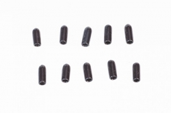 Koncové čiapočky na vypínače, čierne, krátke, 10ks