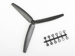 Vrtuľa GWS EP 10x6 čierna 3-listá (ľavotočivá) 3EL2253