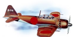 Mitsubishi A6M Zero 702mm (Laser Cut)