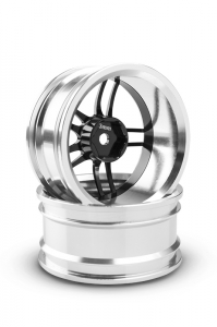 Hliníkový disk dvojitá hviezda, offset 6 mm - biela farba (2 ks)