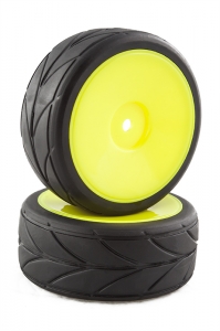 Cestná guma vrátane plného žltého disku, 2 ks