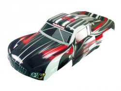 Nadwozie ciężarówki Short Course 1:5 czarno-czerwone