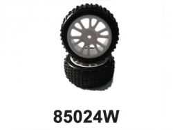 Rück Gummi auf weißem Scheiben 2-tlg.