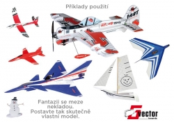 Doska Graupner Vector Boards 1000×300×9 mm (3 ks)