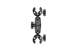 Dvojitý držiak na motorku pre akčné kamery 1DJ5974