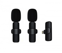 2v1 Lightning Lavalier Bezdrôtový mikrofón (vr. batérie) 1DJ6248