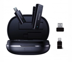 Bezdrôtový klopový mikrofón 2,4G Dual-MIC ENC s redukciou šumu (univerzálny s Aku) 1DJ6249