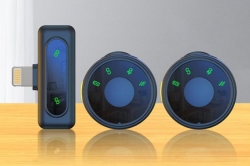 2v1 Lightning všesměrový magnetický 2,4GHz bezdrátový klopový mikrofon (vč Aku) 1DJ6285