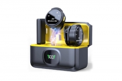 2v1 Type-C všesměrový magnetický 2,4GHz bezdrátový klopový mikrofon s nabíjecím boxem 1DJ6286