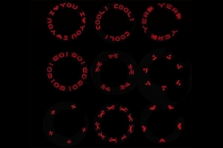 Slovné blikajúce ventilové svetlo vrátane batérie (Červené) 1DJ6538