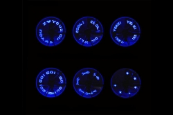 Slovné blikajúce ventilové svetlo vrátane batérie (modrý) 1DJ6539