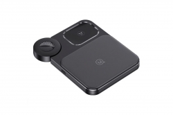 USAMS 3v1 15W bezdrôtová nabíjačka (čierna) 1DJ7242