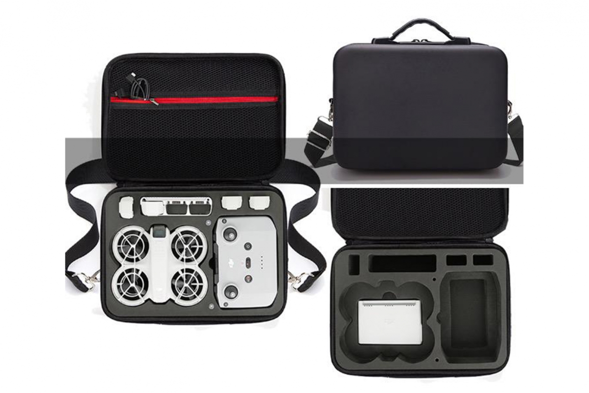 DJI NEO - Velké dvouvrstvé PU pouzdro s popruhem přes rameno