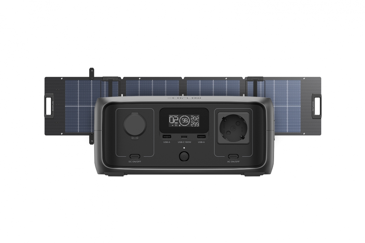 EcoFlow River 3 UPS + EcoFlow 110W solární panel (Soft Bundle)