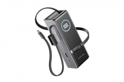 EcoFlow RAPID Power Bank (25000mAh, 170W) 2x100W vstavaný USB-C kábel - strieborná 1ECORAP25000-100-EU