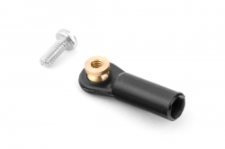 2411 Guľový čap V1, pr.3mm, M2/M1,6 krátky Čierny 6ks 1MP0030