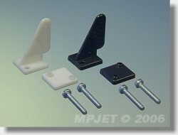 Páka malá krátka, otvor pr. 1,6 - biela, balenie 2 ks 1MP2212W