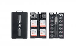 JJC Hliníkový dvojstranný úložný box na pamäťové karty (4SD + 12TF + 2 Nano SIM) 1SD1155