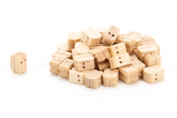 Kladka dvojitá drevená 5mm (50 ks)