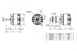 AXI 2212/20 V3 střídavý motor