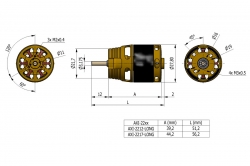 AXI 2212/20 V3 LONG střídavý motor