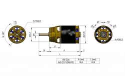 AXI 2217/12 V3 LONG F5J střídavý motor