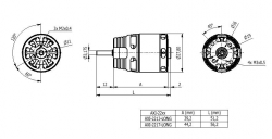 AXI 2217/16 V2 LONG Gold Line striedavý motor