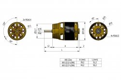 AXI 2217/20 V3 LONG striedavý motor