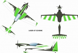 Laser 1528mm (zeleno-černý)