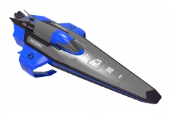 E1 RaceBird Lite RC Hydrofoil Boat 2.4GHz RTR (modrý)