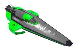 E1 RaceBird Lite RC Hydrofoil Boat 2.4GHz RTR (zelený)