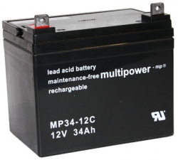 MULTIPOWER 12V/34.0Ah Pb Battery