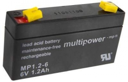 MULTIPOWER 6V/1.2Ah Pb Battery