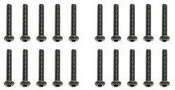 M3x20mm, Imbus skrutky s guľatou hlavou, 10 ks