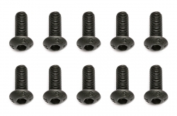 M3x0,5x8mm Imbusový šroub s kulatou hlavou, 10 ks.