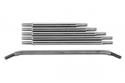 1:10 Element RC Enduro: Oceľové predné spojovačky, 6 ks