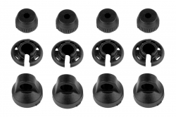 1:10 Element RC Enduro: Plastové díly olejových tlumičů, čepičky, podložky, 4+4+4 ks