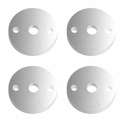 FT piestiky tlmičov 12mm, V2, 2x1,5 mm, ploché