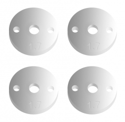 FT piestiky tlmičov 12mm, V2, 2x1,7 mm, ploché