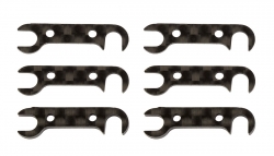 RC10B74: FT sada uhlíkových podložiek zadného náboja