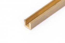 Profil mosiężny U, 2x2mm, 33cm x 5szt