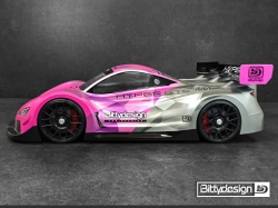 1:8 'HYPER-GT8' GT čirá karoserie pro rozvor 325mm