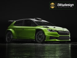Karoséria číra ŠKODA Fabia RS Rally2 1/10 rally 190mm BDRX-190FRS2