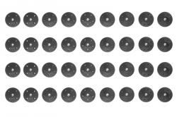 1:8 Corally XP 6S: Plastové pístky tlumičů, 9 verzí po 4 ks