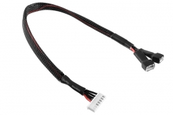 Balanční prodlužovák - 2x2S XH konekt. - nabíj. 6S XH zástrčka - silik. kabel 22AWG - 30cm C-50209