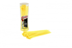 Opaski zaciskowe 2,5x100mm - 50 szt. (żółte)